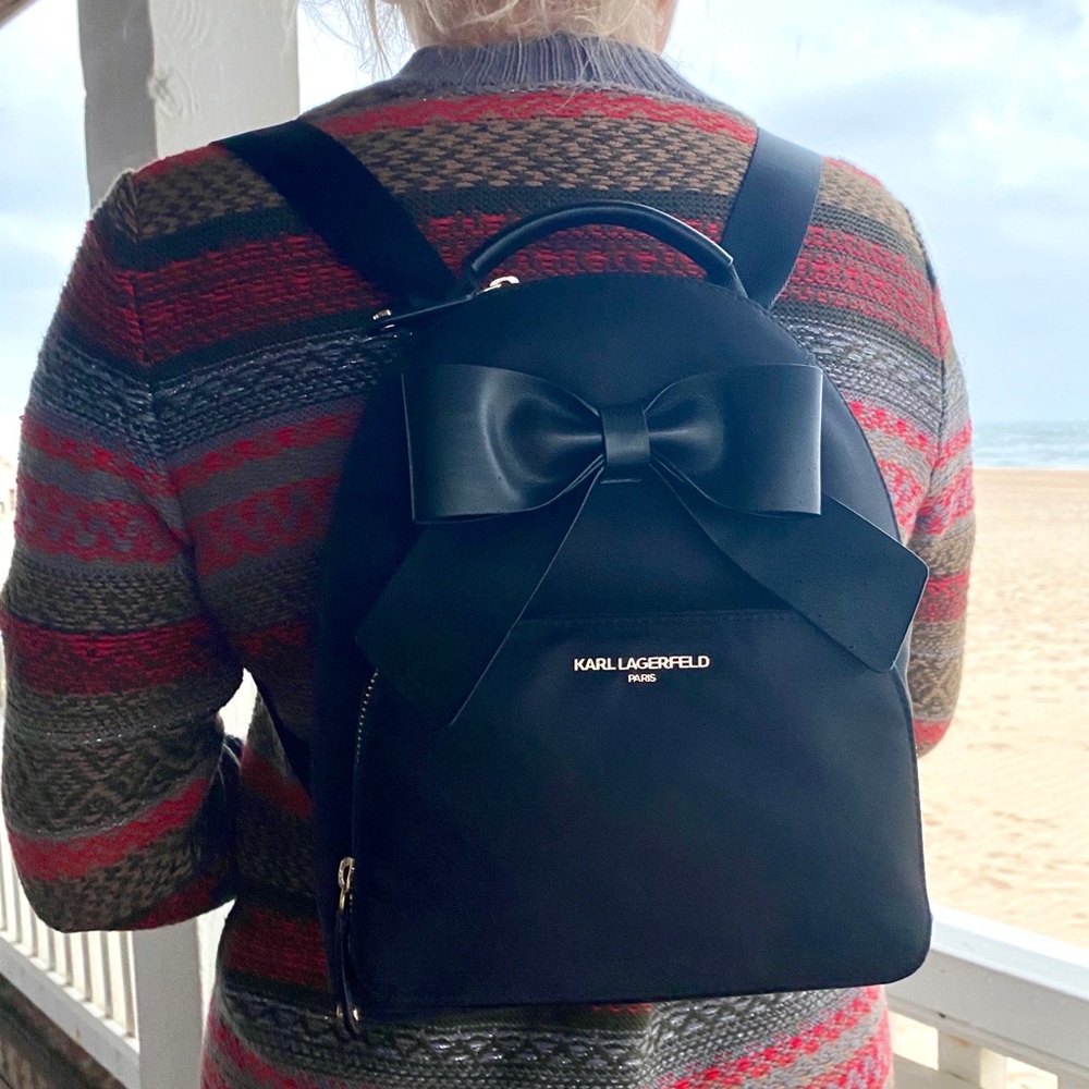 🎁 SOLD! NEW CUTE KARL LAGERFELD PARIS BACKPACK - Picture 4 of 11